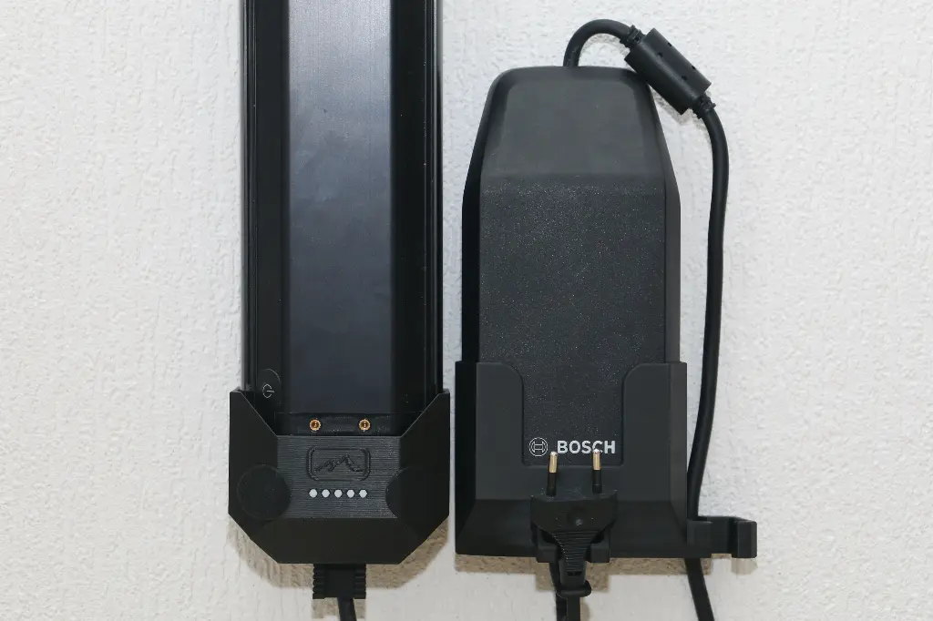 Dockingstation/ Wandhalterung für Bosch PowerTube 500, 625 , 750 (Bitte wählen Sie Ihr Akkumodell, Keine festverbaute Akkublende)